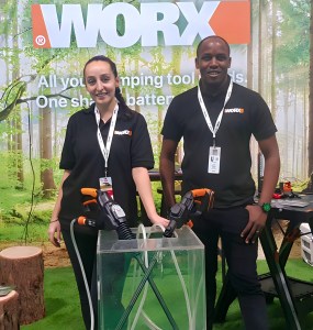 A team of product demonstration staff working for Worx