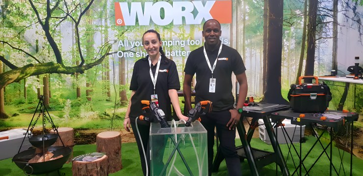 A team of product demonstration staff working for Worx