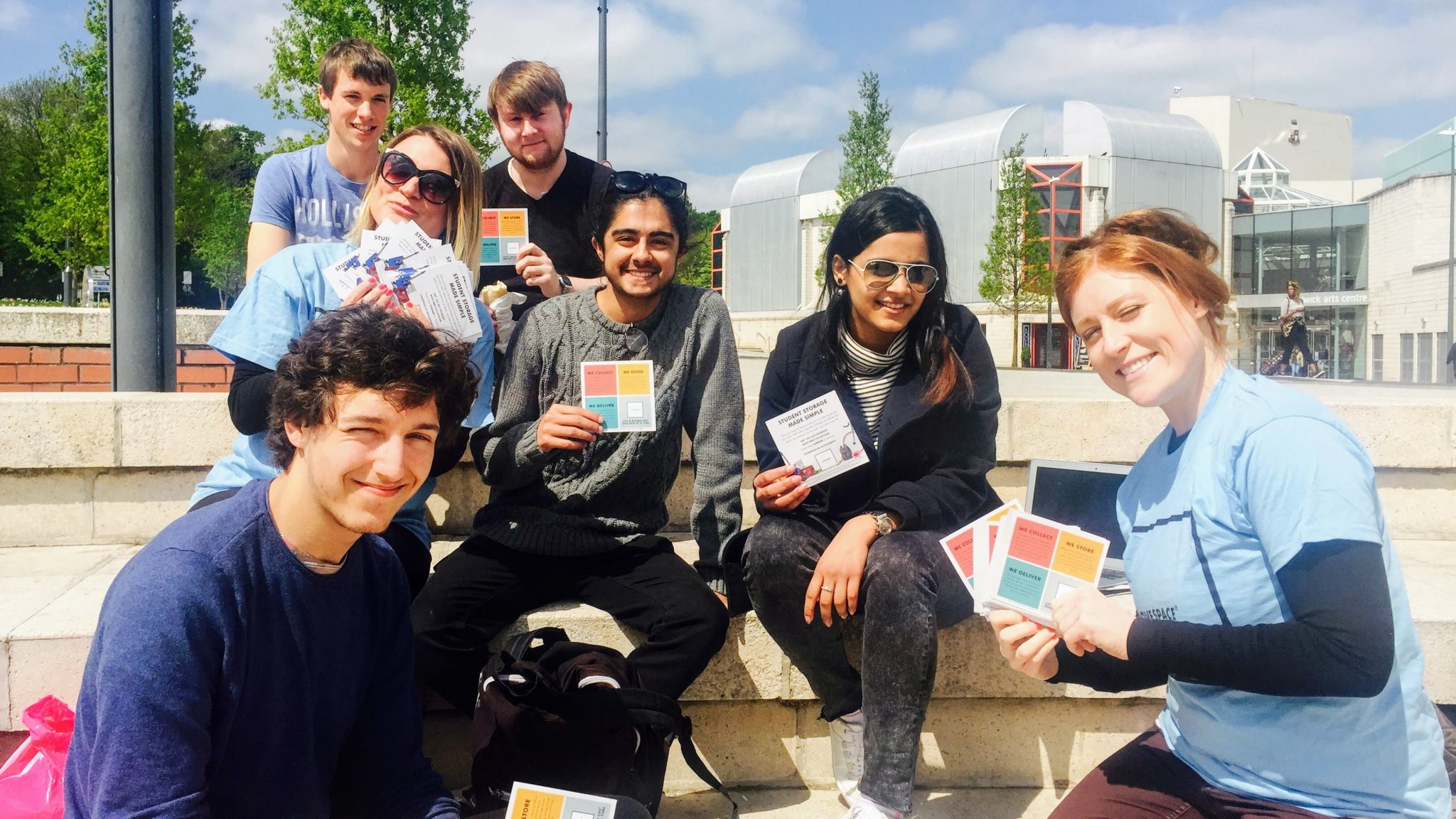 Coventry promotional staff team running a city centre campaign