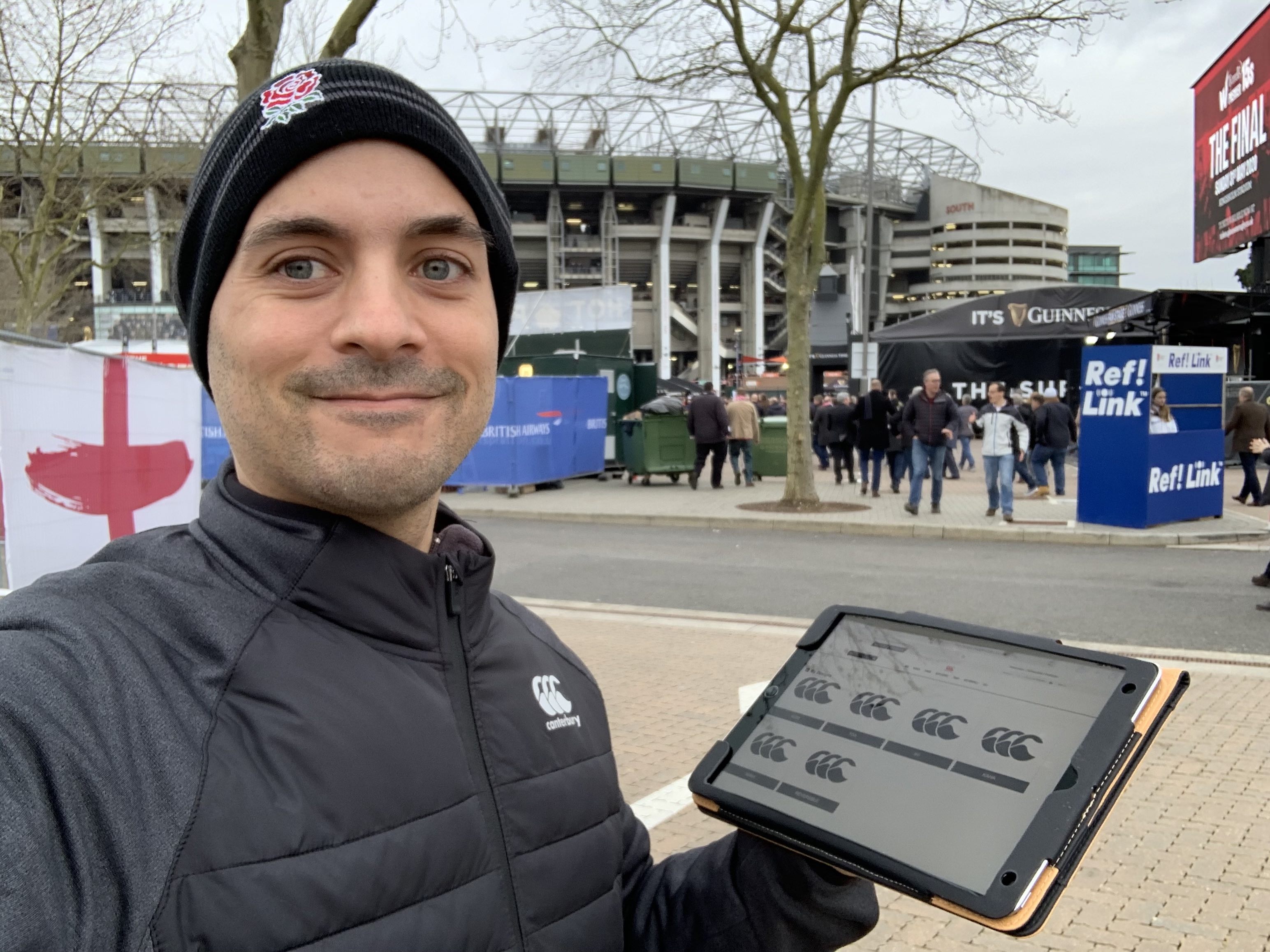 Data capture staff at a retail activation