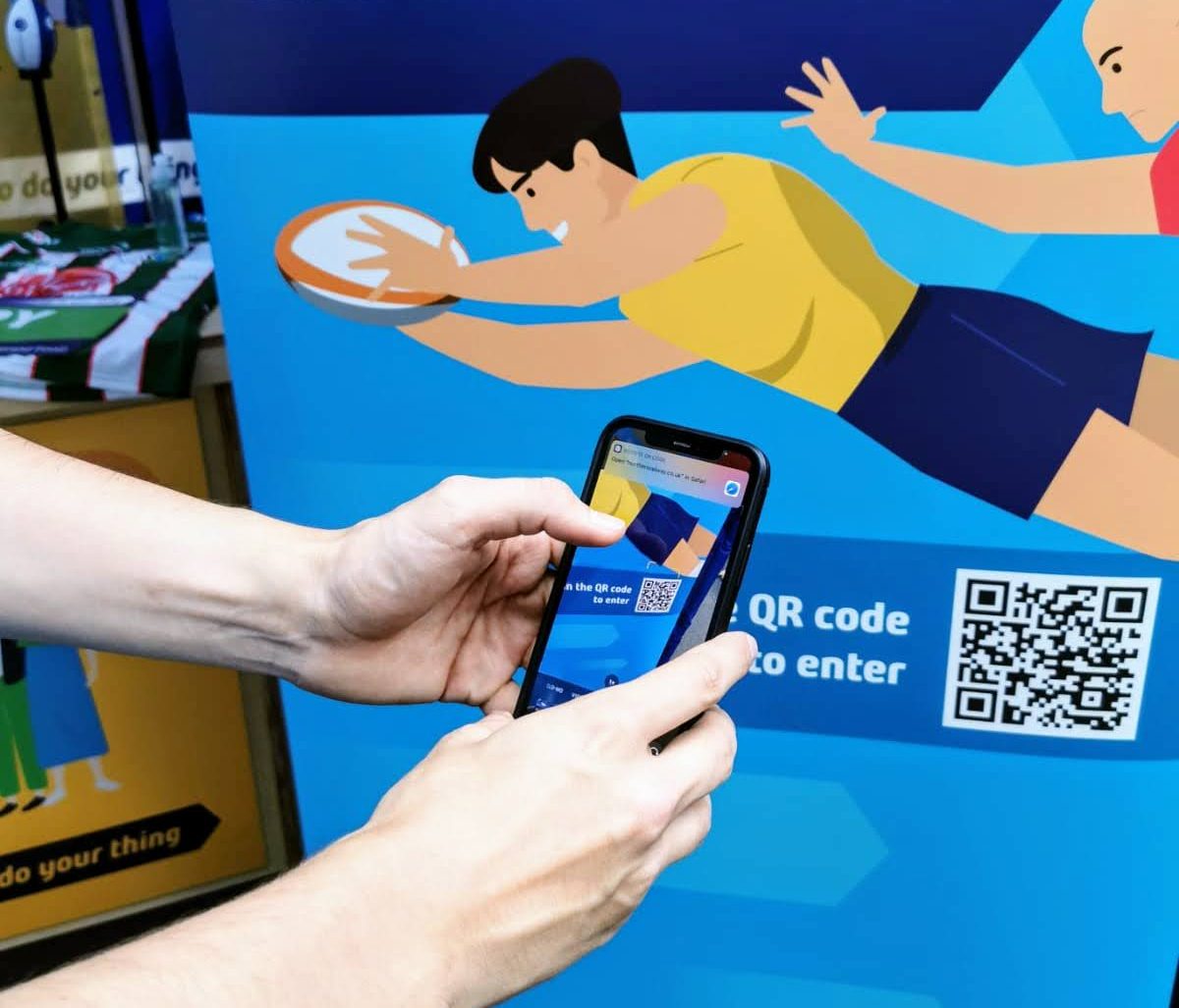 Data capture staff collecting consumer data at an event