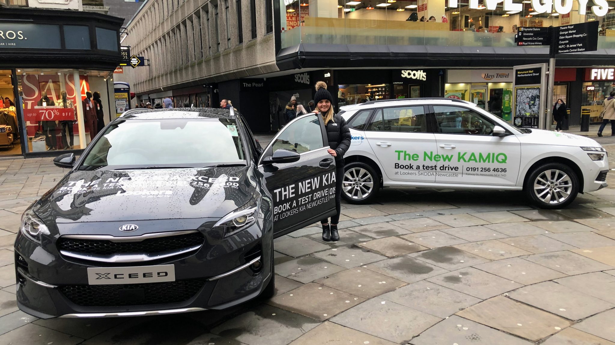 Promotional staff Newcastle running a brand activation